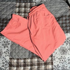Coral scrub pants